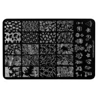 Трафарет для стемпинга металлический, 9,5x14,5см IRISK NEW (017 NICOLE DIARY L-27)