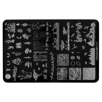 Трафарет для стемпинга металлический, 9,5x14,5см IRISK NEW (020 NICOLE DIARY L-10)