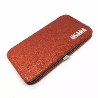 Блестящий магнитный кейс для пинцетов Osada (красный) Блестящий магнитный кейс для пинцетов Osada (красный)